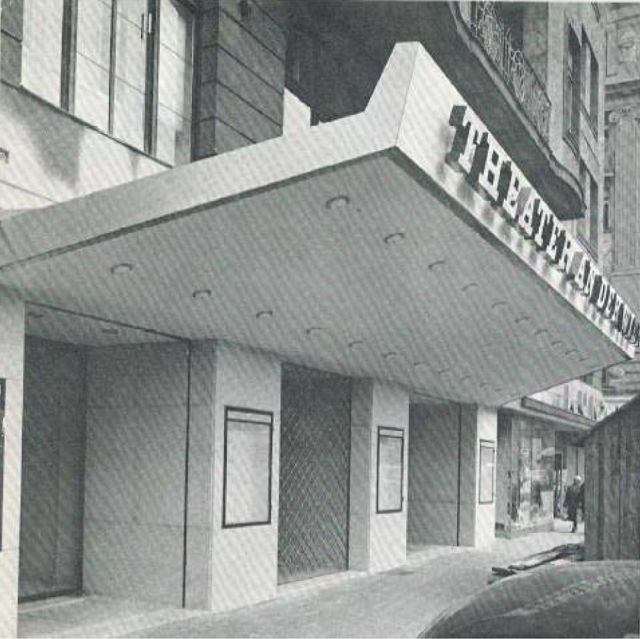 Vordach Theater an der Wien 1962 © Vereinigte Bühnen Wien